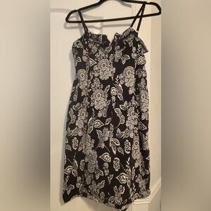 Black and White Paisley Mini Dress